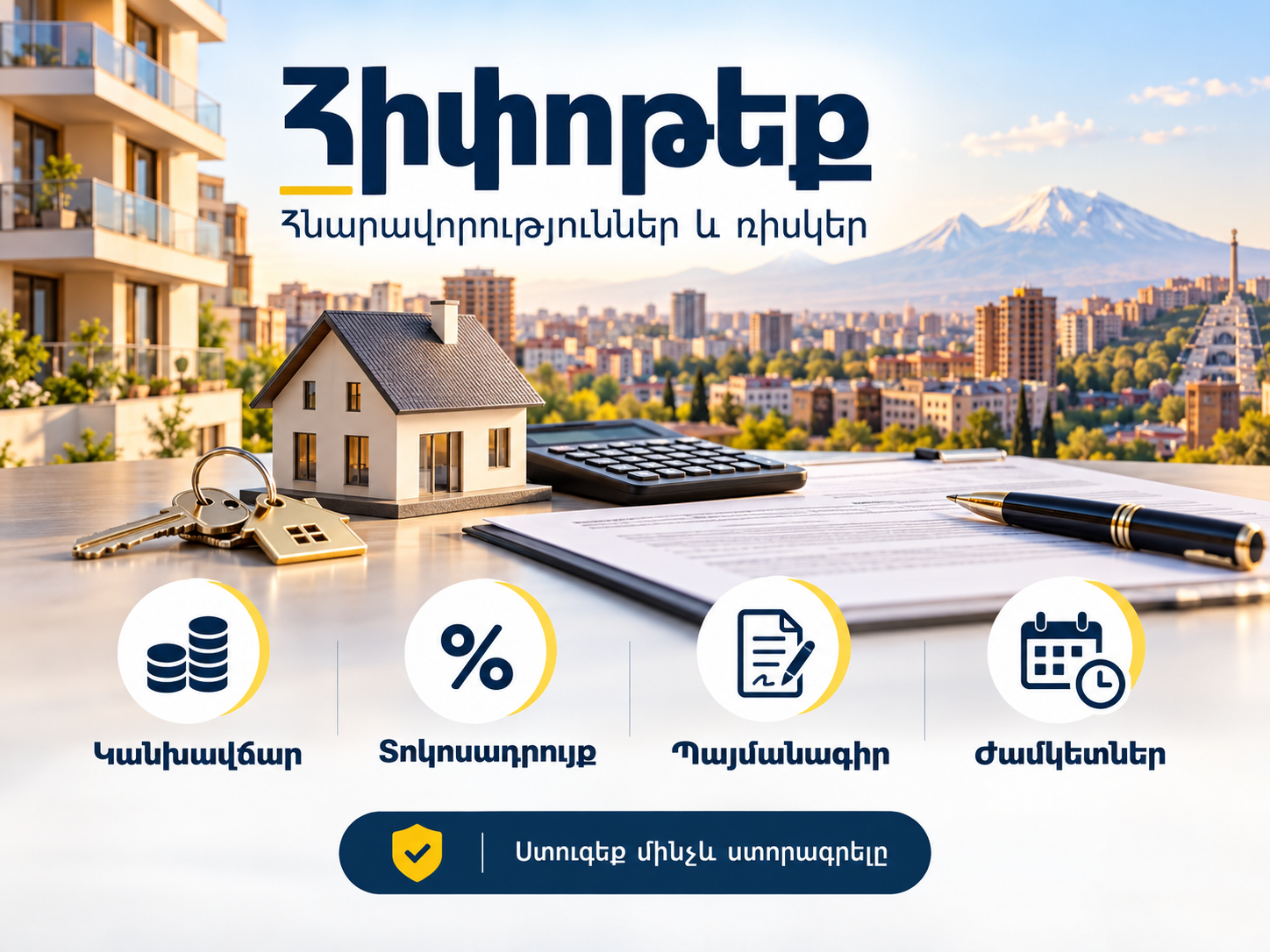Հիփոթեքով բնակարան գնելիս ինչ ռիսկեր պետք է գնահատել մինչև պայմանագրի ստորագրումը