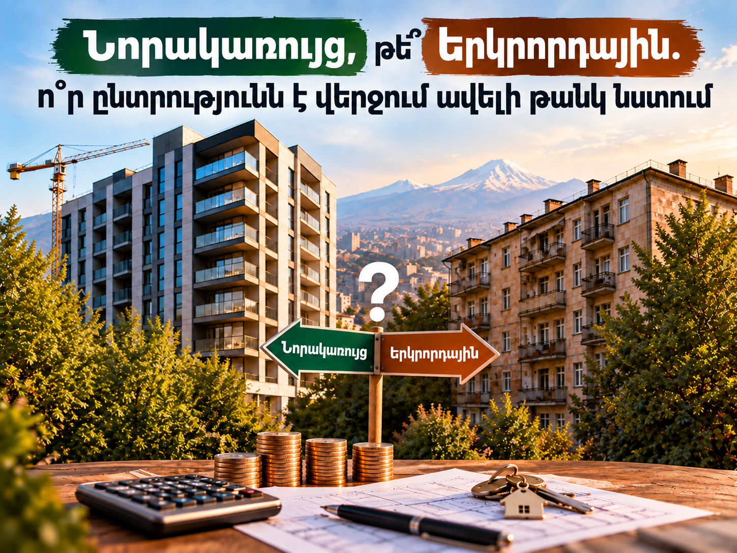 Երևանում բնակարան գնելիս ինչ հաշվել․ նորակառույցի և երկրորդայինի իրական արժեքը